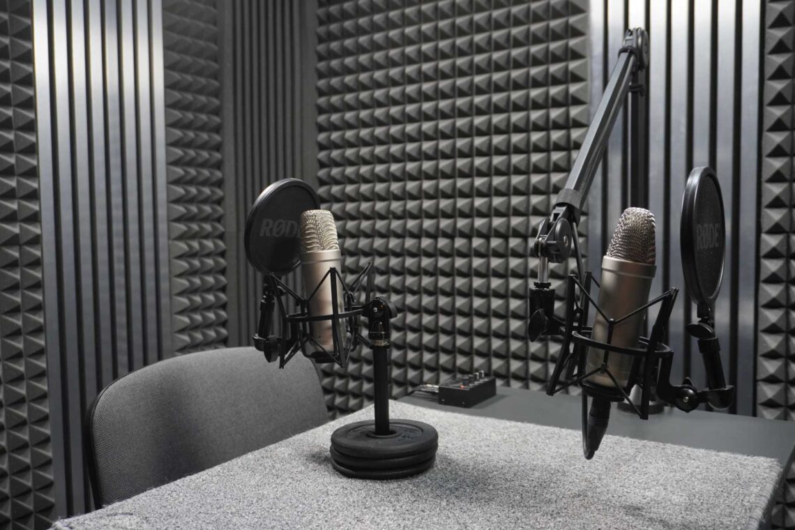 Rozświetlone Studio do nagrać vlog